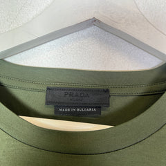 Prada Nylon Panelled Plaque T-Shirt