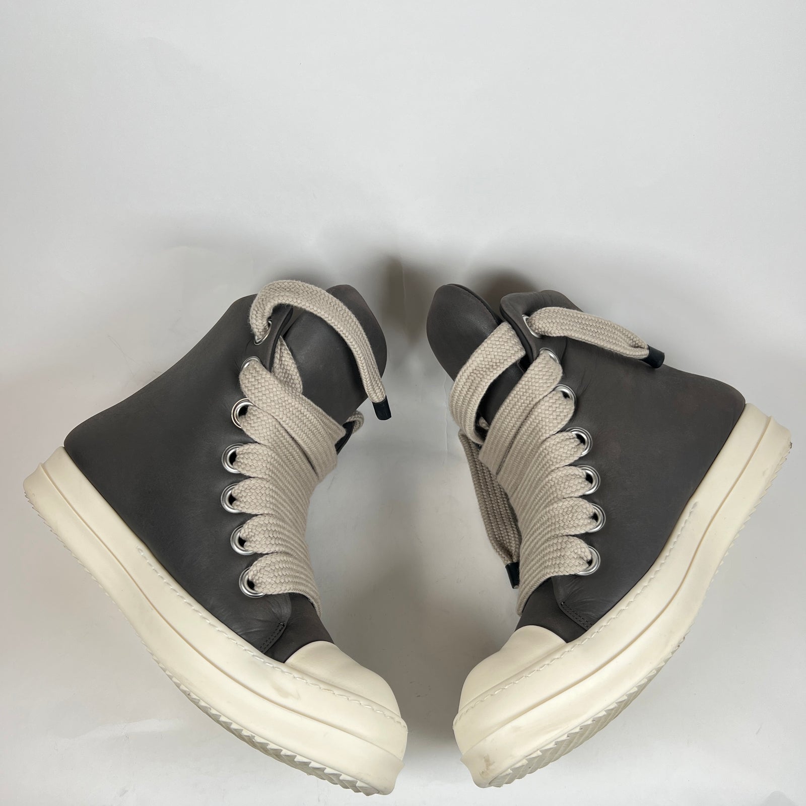 Rick Owens Dark Dust Jumbo Lace Padded High Ramones Size 45