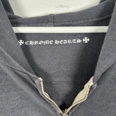 Chrome Hearts Gray Zip Up Hoodie Size XXL