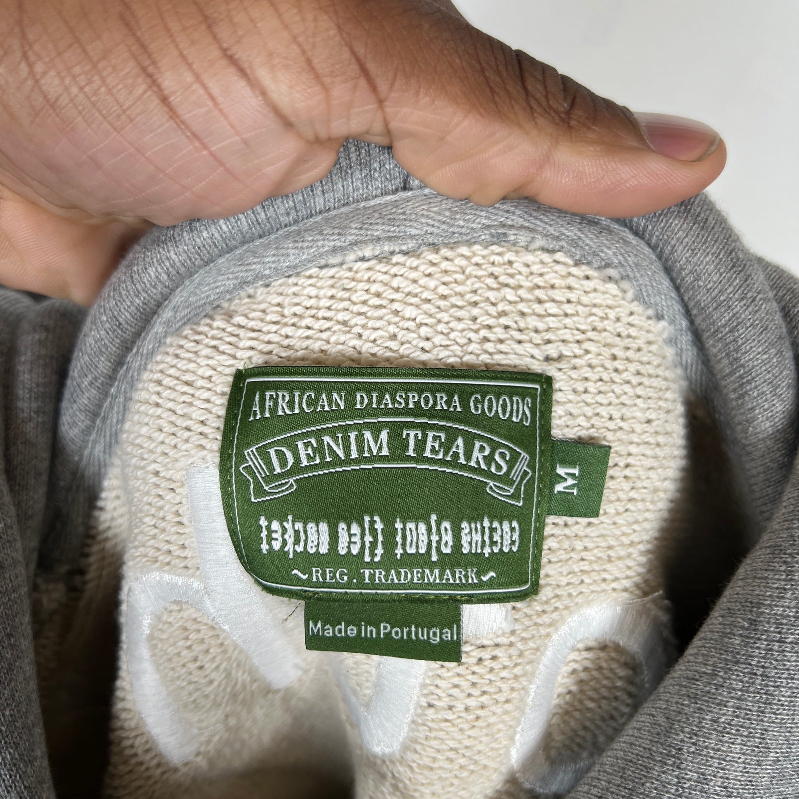 CPFM x Denim Tears Grey 'Cactus Tears' Hoodie Size M
