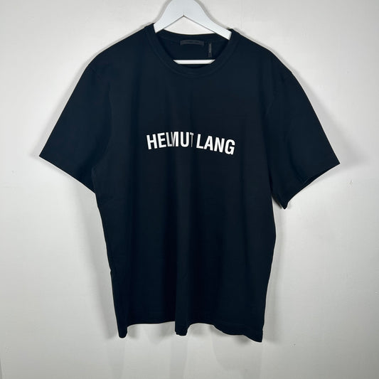 Helmut Lang Black Logo T-Shirt Size XL