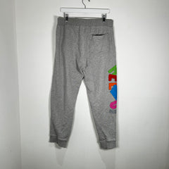 Helmut Lang Grey 3D Logo Sweatpants Size M