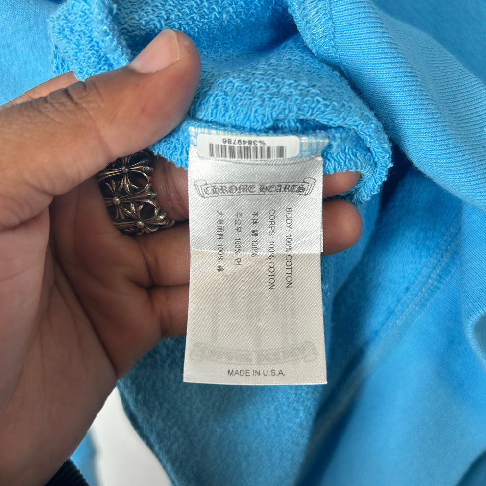 Chrome Hearts Blue Matty Boy Brain New Hoodie Size XL