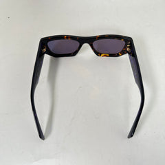 Prada Havana PR A01S Rectangular Sunglasses