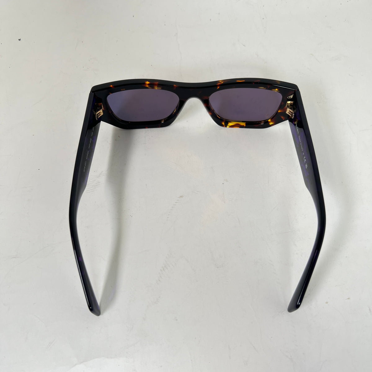 Prada Havana PR A01S Rectangular Sunglasses