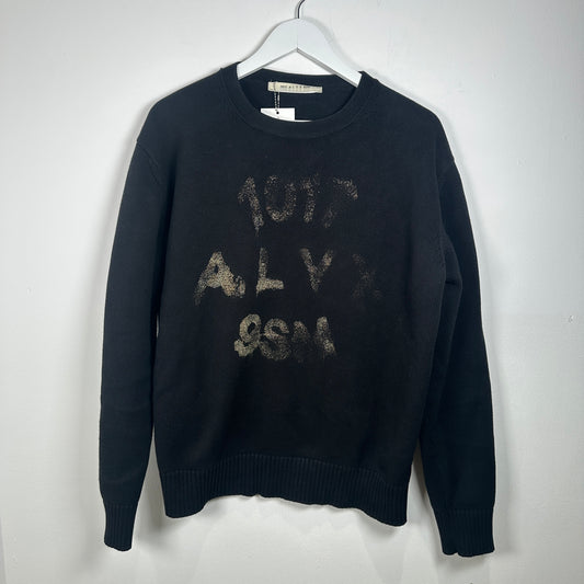 1017 Alyx 9SM Black Logo Knit Crewneck Size S