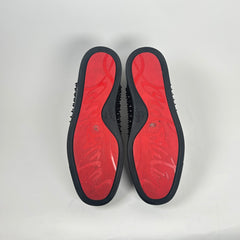 Christian Louboutin Black High-top Spiked Sneakers