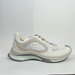 Gucci White Interlocking G Runner Size GG 10