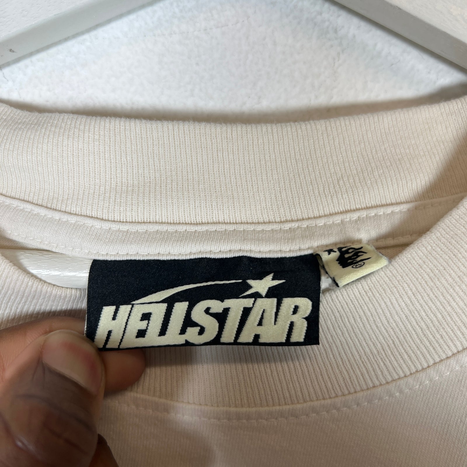 Hellstar Blue/Cream Logo T-shirt Size XL