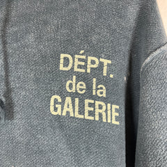 Gallery Dept Navy Reversible Logo Hoodie Size L