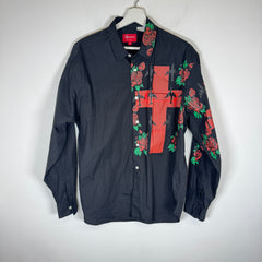 Supreme Black 'Destruction Of Purity' Button-Up Shirt Size M