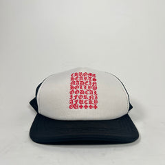 Chrome Hearts Red/White Eye Chart Hat