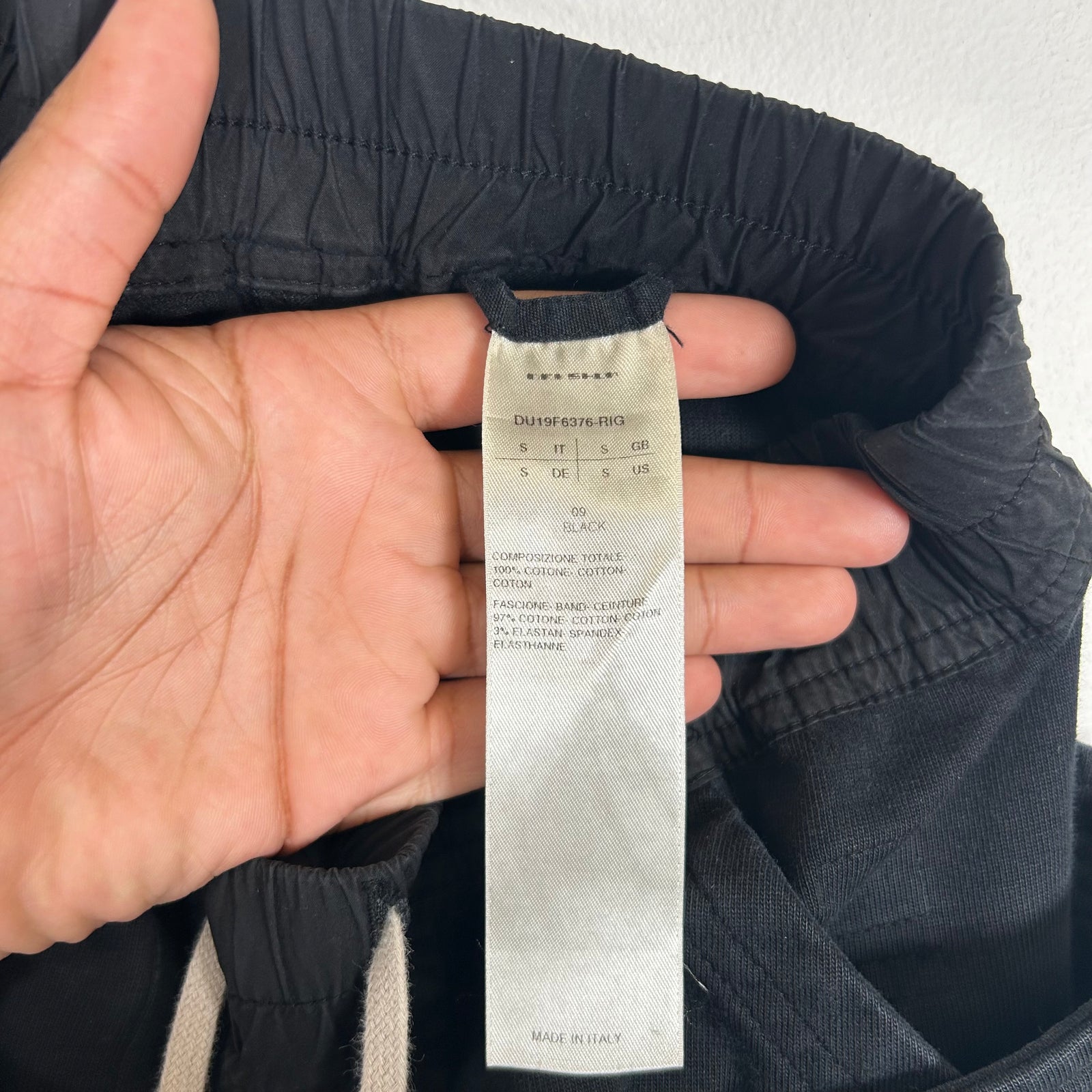 Rick Owens Black Creatch Cargos Size S