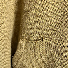 Essentials Olive Knit Hoodie Size L