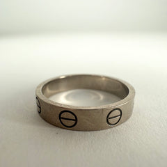 Cartier 18K White Gold Love Ring Size 5.25
