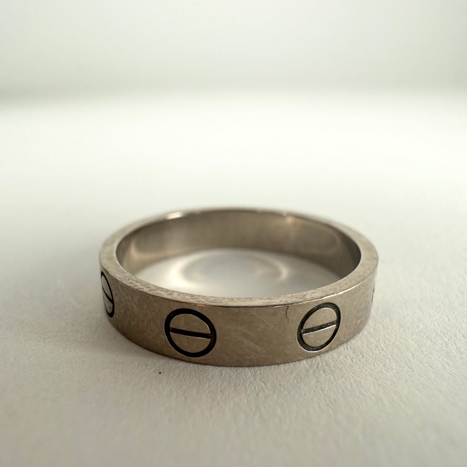 Cartier 18K White Gold Love Ring Size 5.25