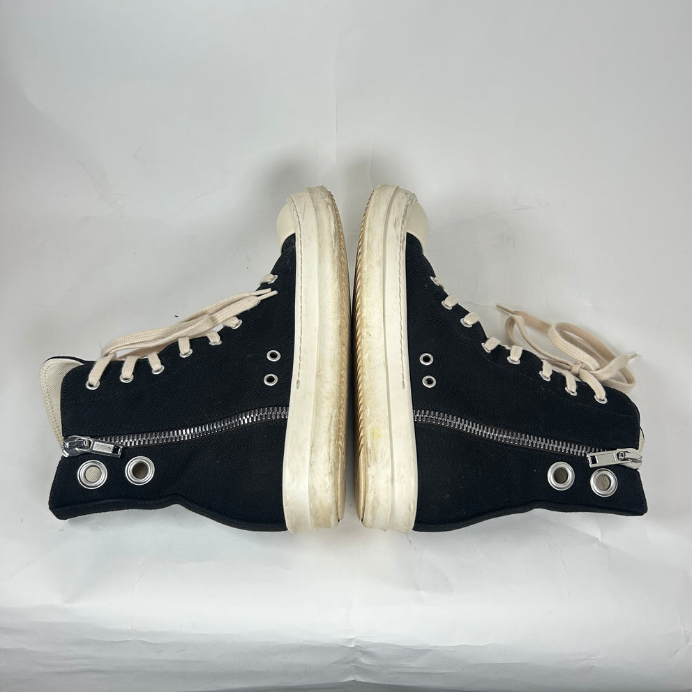 Rick Owens Black Gimp Ramones Size 39