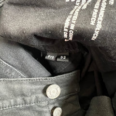 Purple Darkwash Distressed Jeans Sz 32