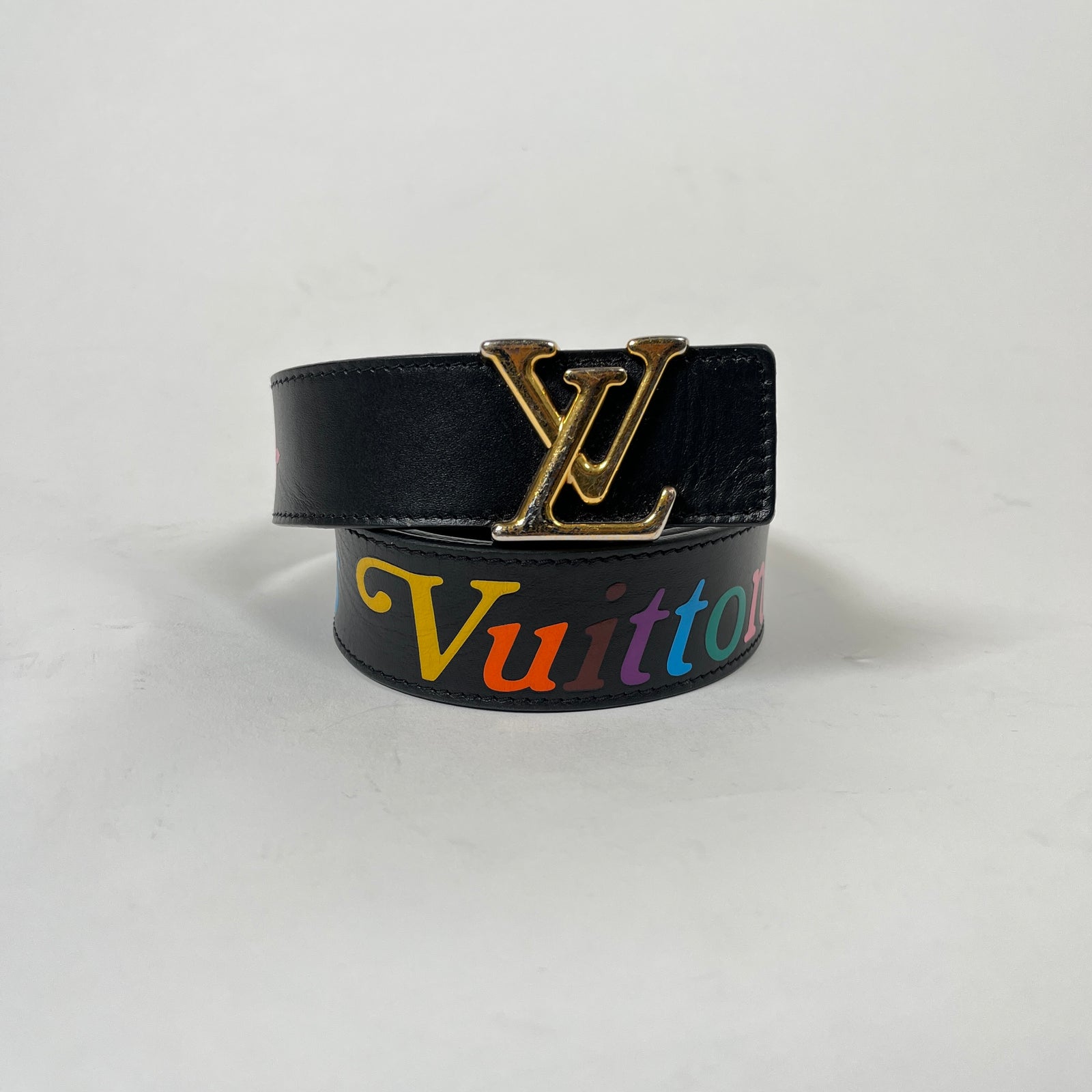 Louis Vuitton Color Logo Belt Size 85
