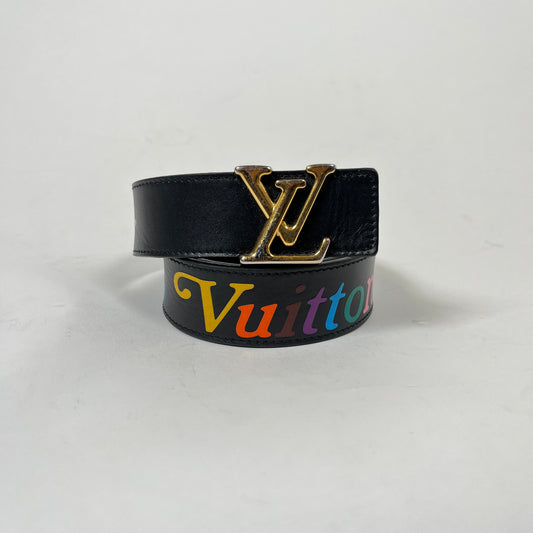 Louis Vuitton Color Logo Belt Size 85