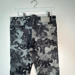 Dior x Peter Doig Grey Camo Jeans Size 30
