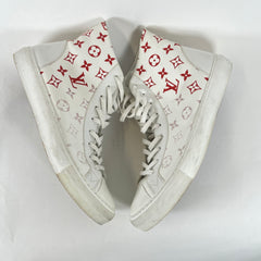 Louis Vuitton Red Monogram Tattoo High Tops LV 9