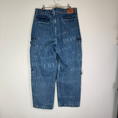 Supreme x Martine Rose Blue Cargo Denim Jeans Size 36