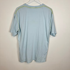 Stone Island Light Blue Embroidered Logo Tee Size XL