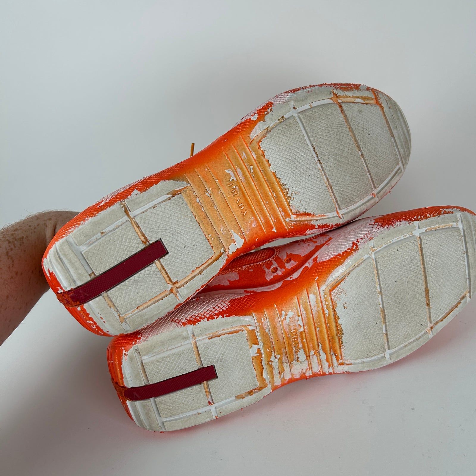 Prada x Cassius Hirst Orange 'Sust4in' Cups Size 9