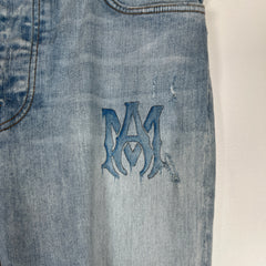 Amiri 'AM' Lightwash Jeans Size 38