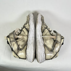 MMY Brushed Patent Leather Wayne High-Top Sneakers