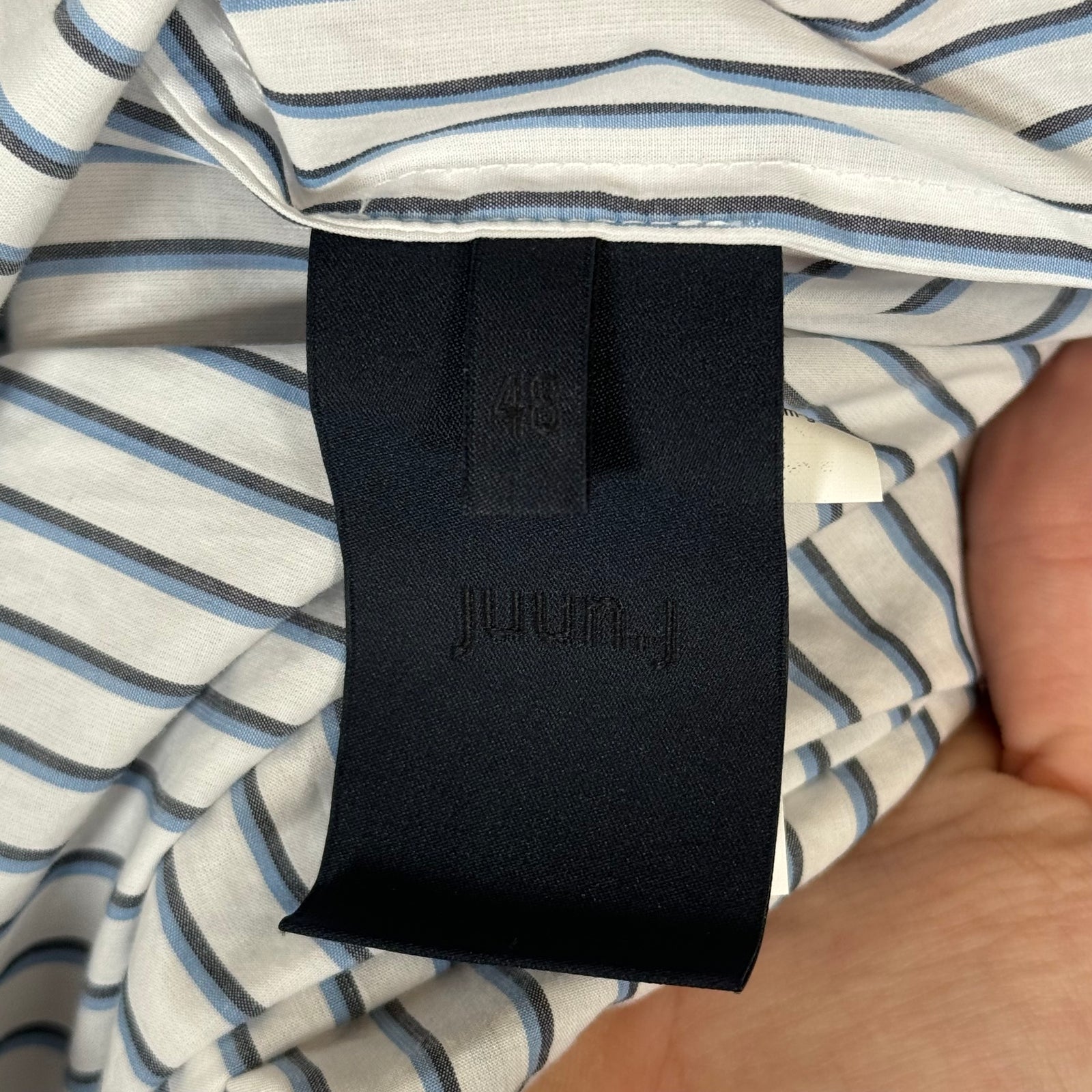 Juun.J Striped Button Up Shirt Size M