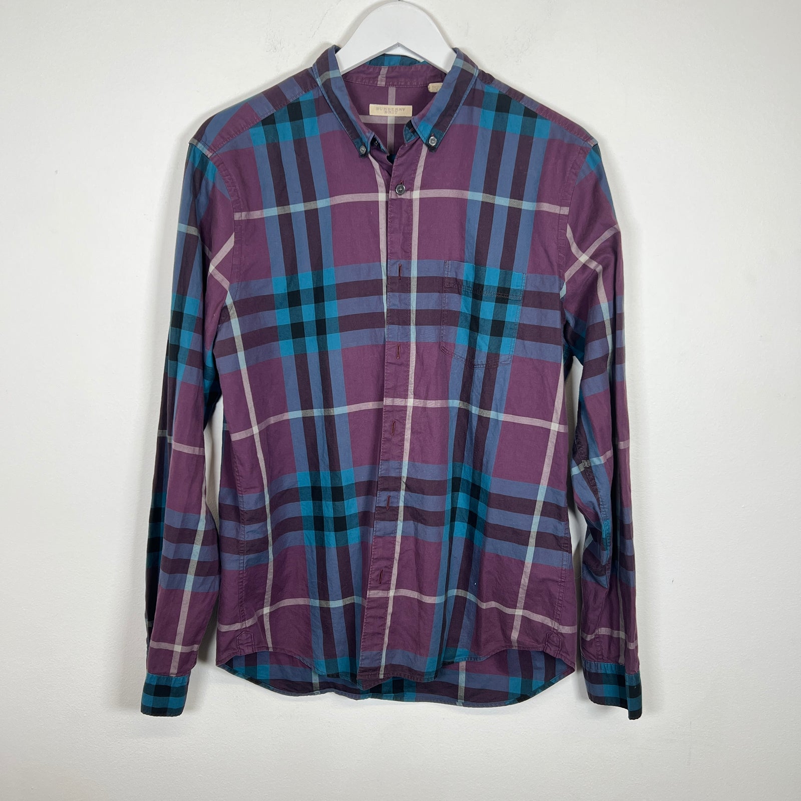 Burberry Purple & Teal Size L