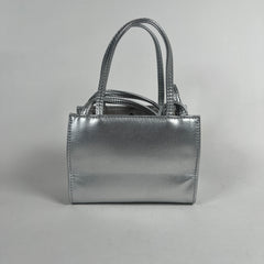 Telfar Metallic Silver Small Purse