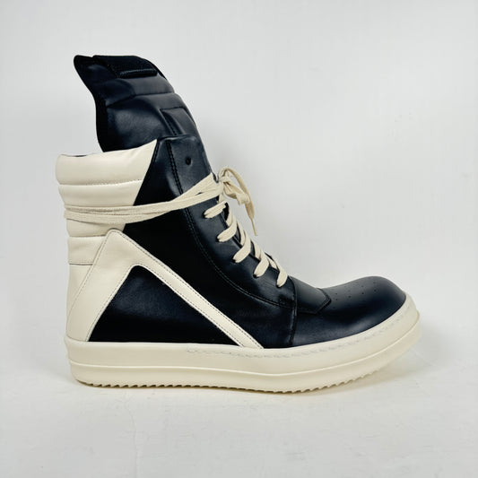 Rick Owens Black/Milk Geobasket Size 42