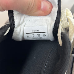 Amiri Black/Grey Bone Sneaker Size 42