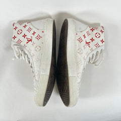 Louis Vuitton Red Monogram Tattoo High Tops LV 9