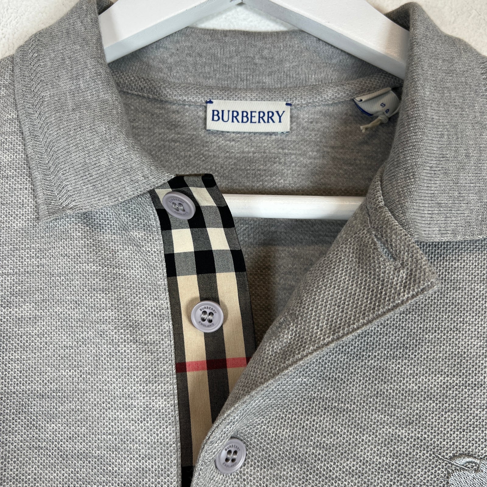 Burberry Grey Polo Size Size S