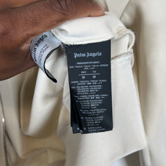 Palm Angels Cream Track Jacket Size M