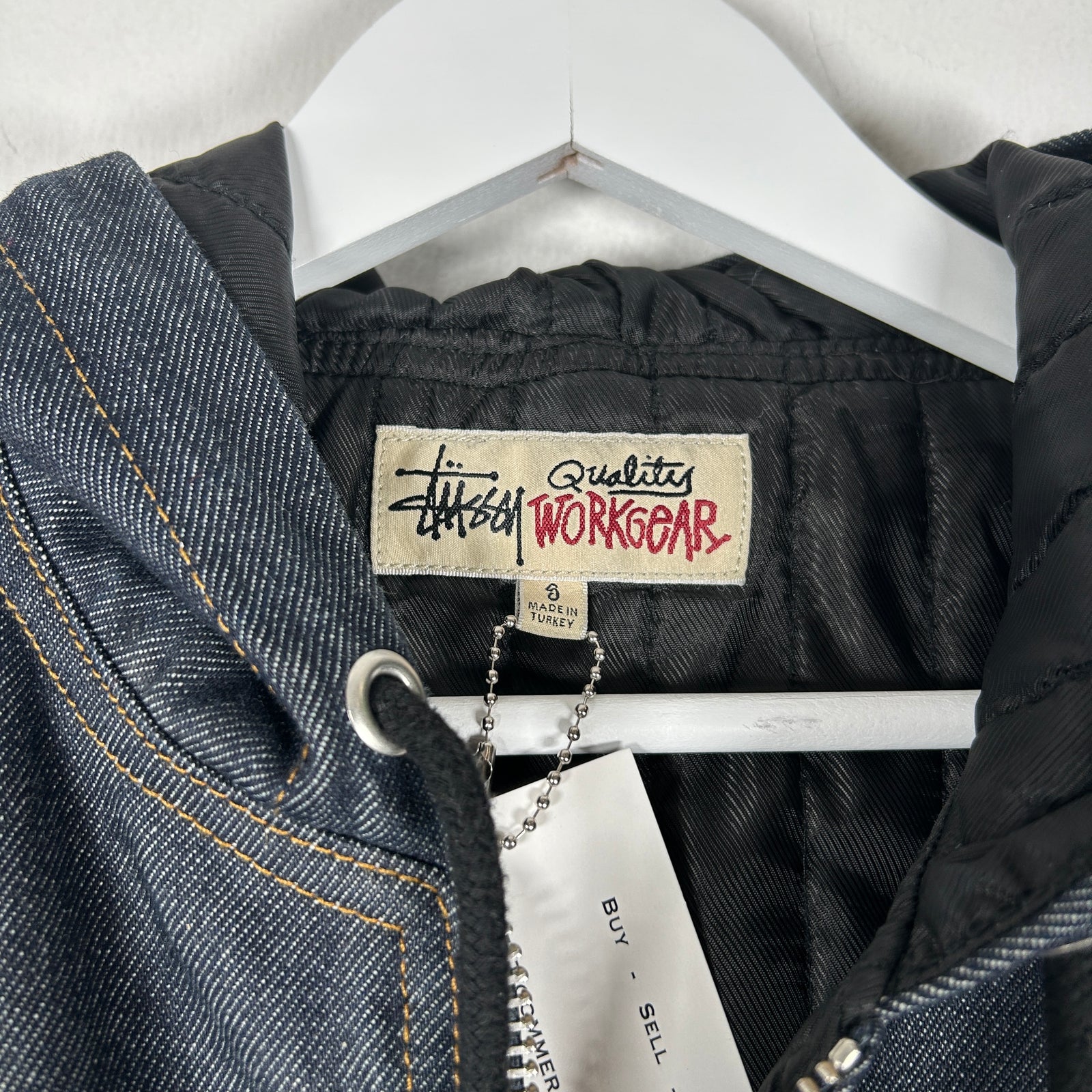 Stussy Work Gear Denim Jacket Size S