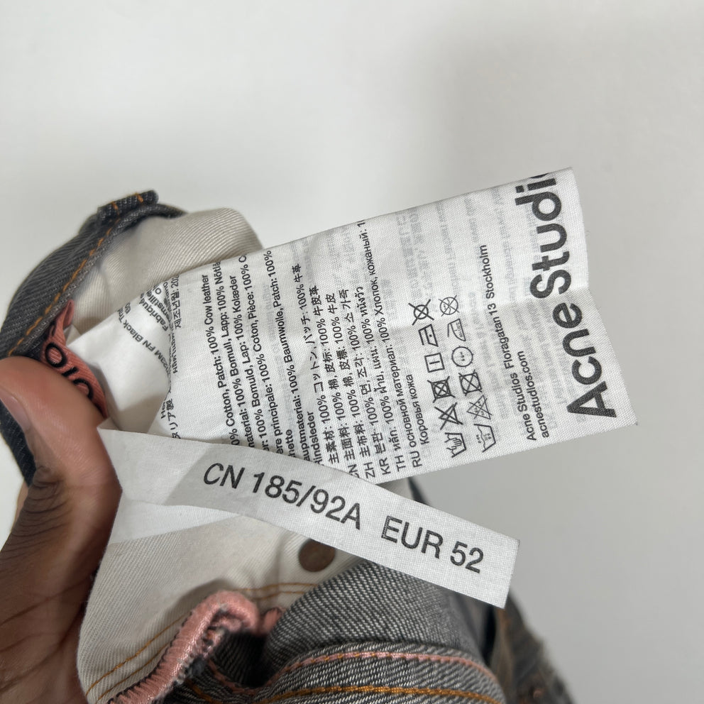 Acne Studios Black 2023M Distressed Baggy Jeans Size 33
