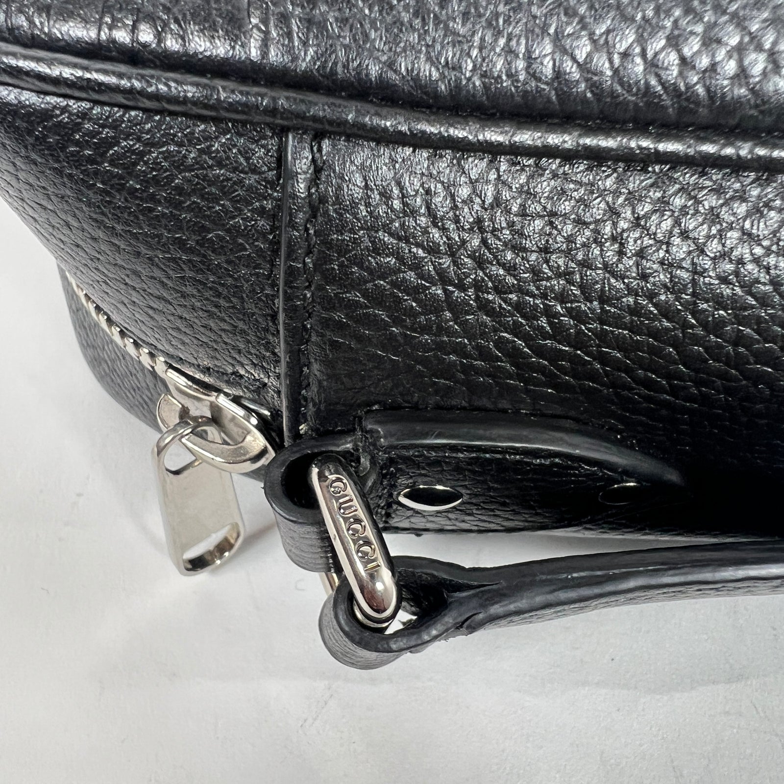 Gucci Black Jumbo GG Medium Messanger Bag