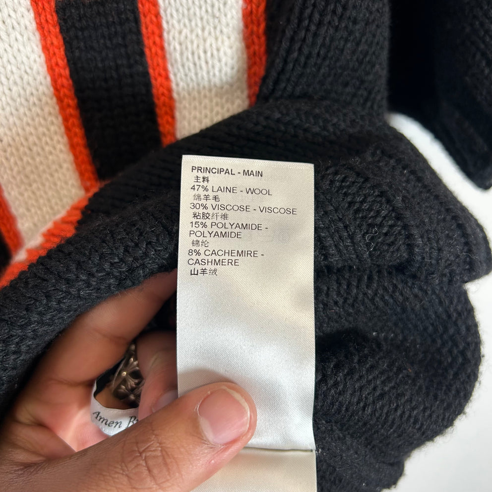 Louis Vuitton Chunky Intarsia Knit Football Tee Size M