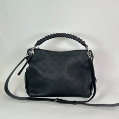 Louis Vuitton Black Beaubourg Mahina Hobo MM Bag