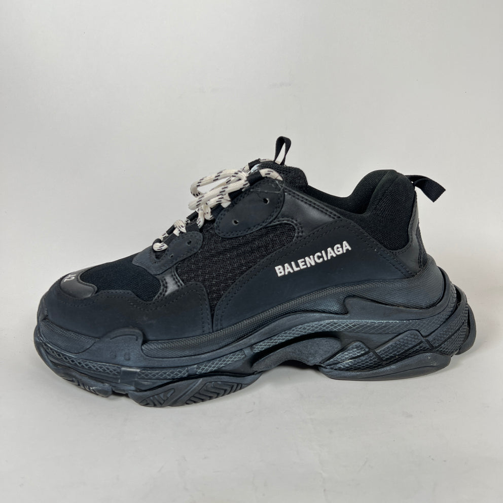 Balenciaga Black Triple S Sneaker Size 42