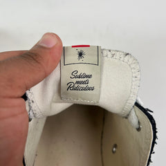 Maison Mihara Yasuhiro Black/White Peterson OG Sole Canvas Low-Top Sneaker Size 45