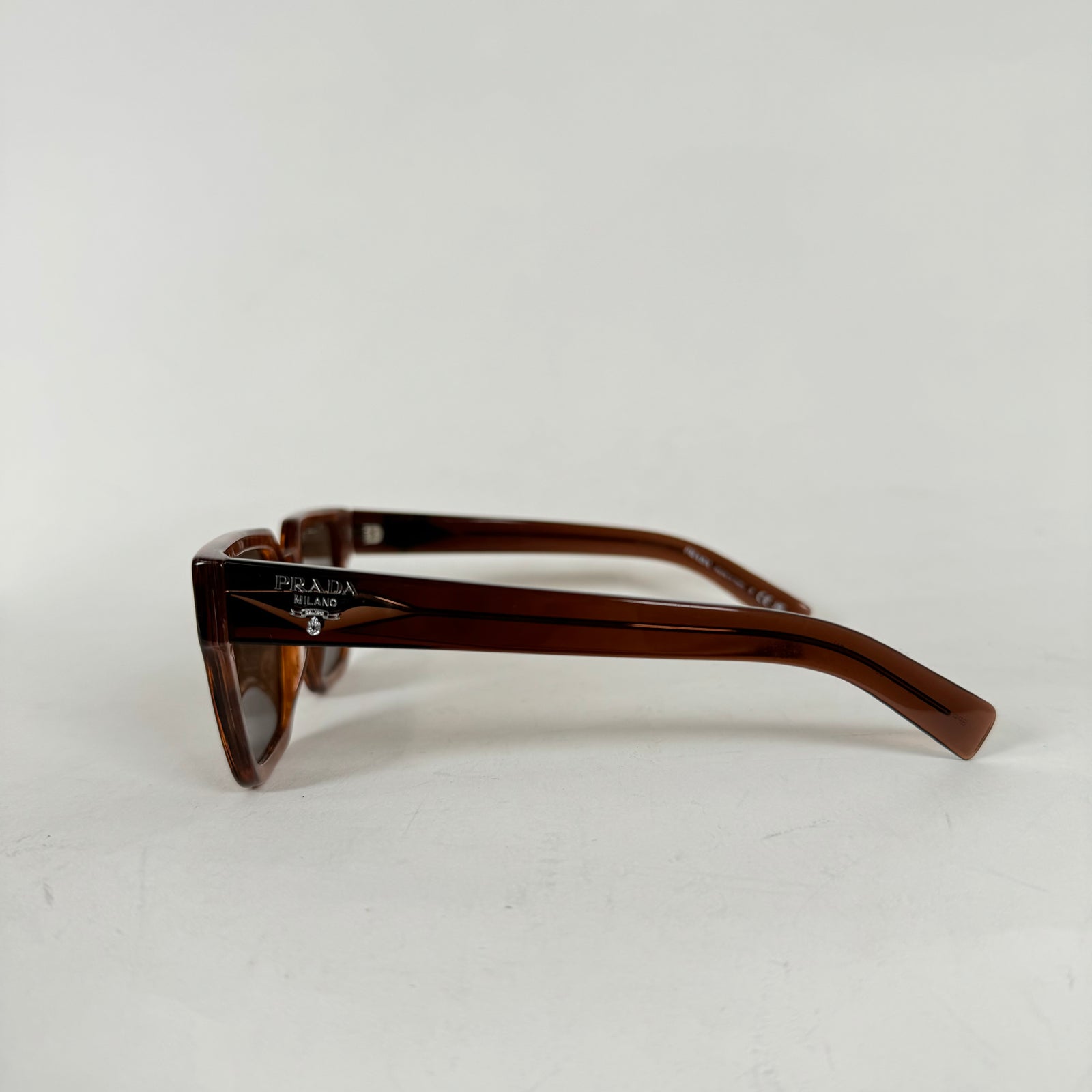 Prada Cognac Brown Stone Sunglasses