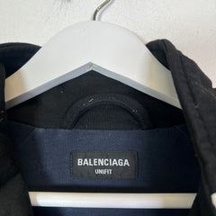 Balenciaga Black 3B Sports Icon Track Jacket Size 2
