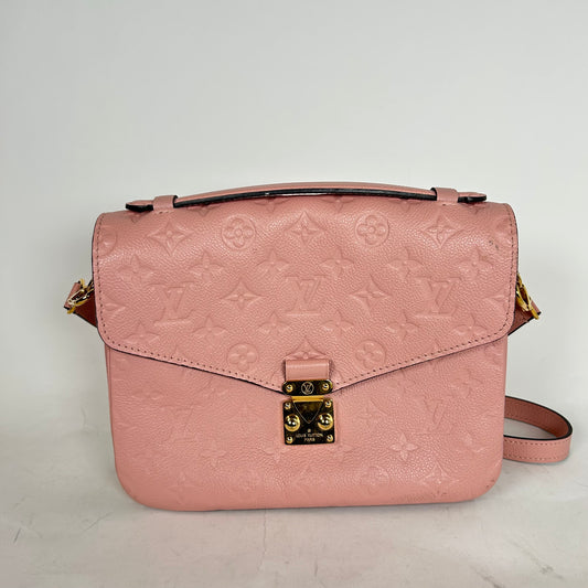 Louis Vuitton Pink Monogram Empreinte Pochette Metis