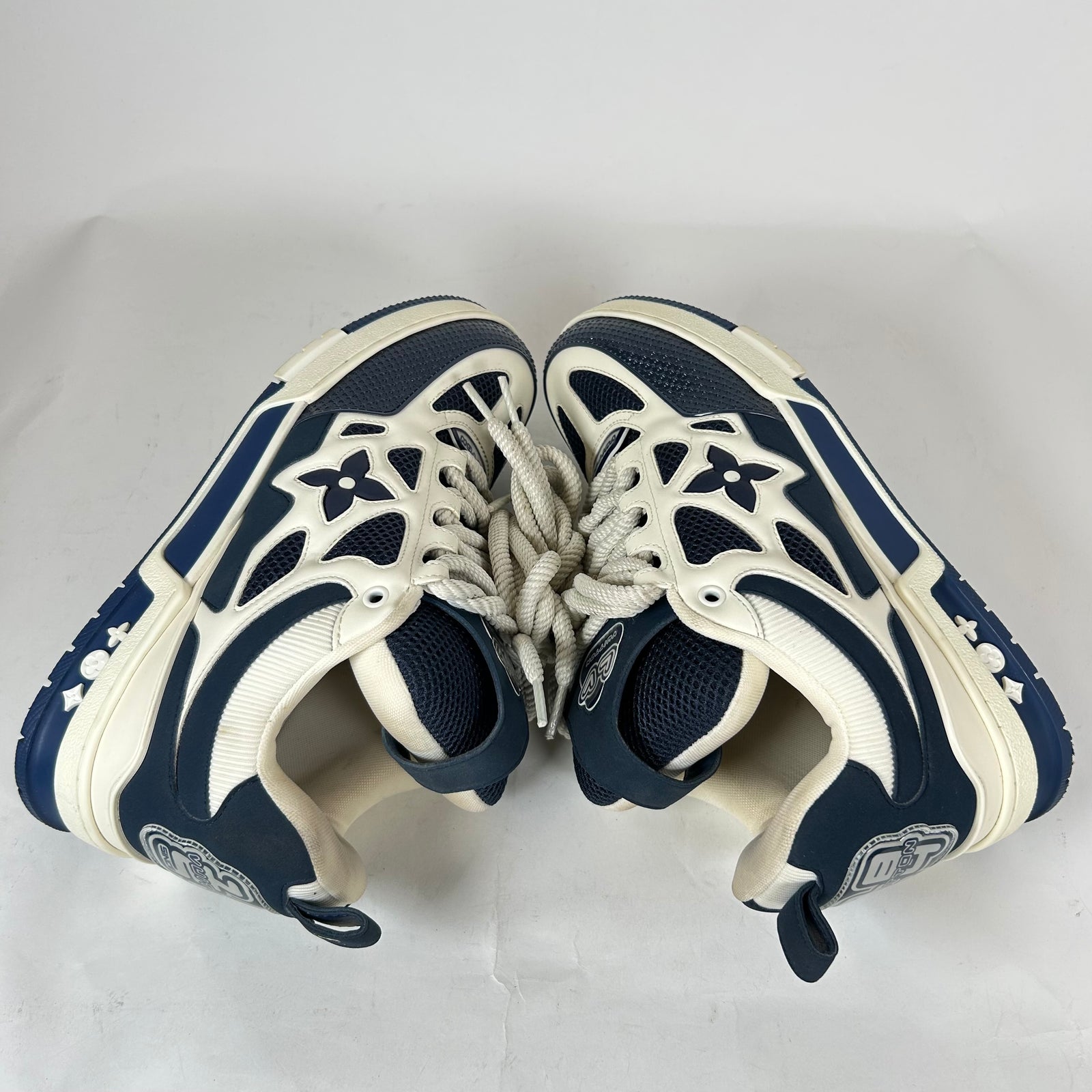 Louis Vuitton Navy Skate Sneaker Size LV 9